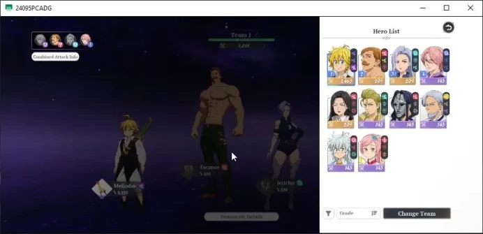 SEA|Starter Lv 8|4 SSR|MeliodasP1, Escanor, Jericho, Guila & 6 SR|2 SSR Selector|185 Star Frag|Log Google|Take Email|SDO1060