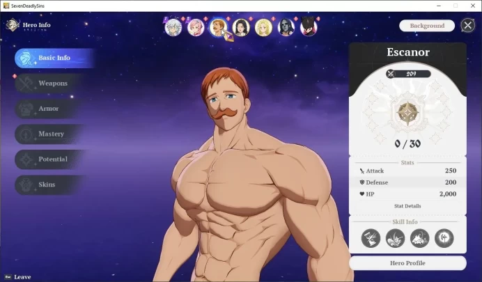 EUROPE|Fresh Starter Lv 2|3 SSR |Escanor, Diane, Elaine & 4 SR |Selector ON|Act 1 Story|Log Netmarble|Take Email|(SDO1061)