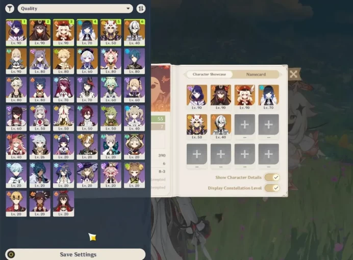 ASIA|AR 55|6 Limited+2(*5Weapon)|Arlecchino,Raiden,Hutao,Yelan,Arataki,Klee|MC Male|1 Skin|Take Mail|Check SS(GI5902)