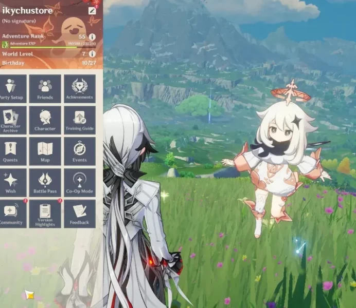 ASIA|AR 55|6 Limited+2(*5Weapon)|Arlecchino,Raiden,Hutao,Yelan,Arataki,Klee|MC Male|1 Skin|Take Mail|Check SS(GI5902)