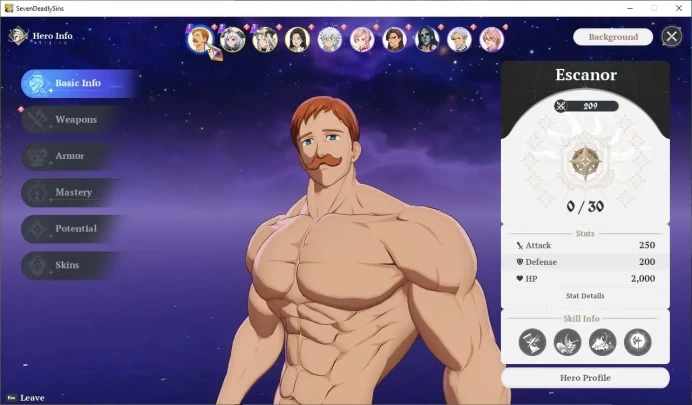EUROPE | Fresh Starter Lv 2 |4 SSR| Escanor, Mannie, Drake, Guila & 6 SR|2 SSR Selector|Log Netmarble|Take Email|(SDO1070)