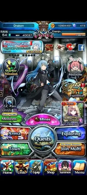 Global|Rank 54|473 cc|4 Ascend+2 TW|[Demon Lord Rimuru,DLS Rimuru]+TW,AH Pola,Selia SW|Lpot 35|Check SS(GS2500)