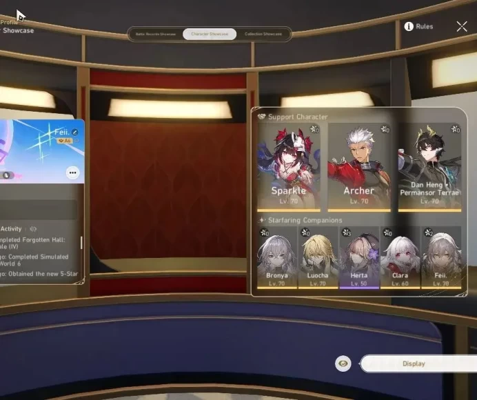 Asia |TL 61|7 Limited|Boothill,Yunli,Sparkle,Archer+Sign,Dante,Luocha,Ruan Mei|MC Female|Take Mail|(HSR6703)