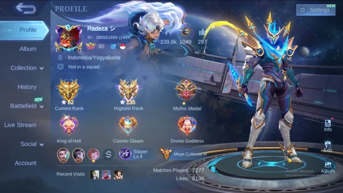 Hero 131|Skin 471|Legend Franco Gusion Lunox|HXH Harith|KOF Aurora Guin Paquito|JJK Xavier|11.11 Nolan ML863B