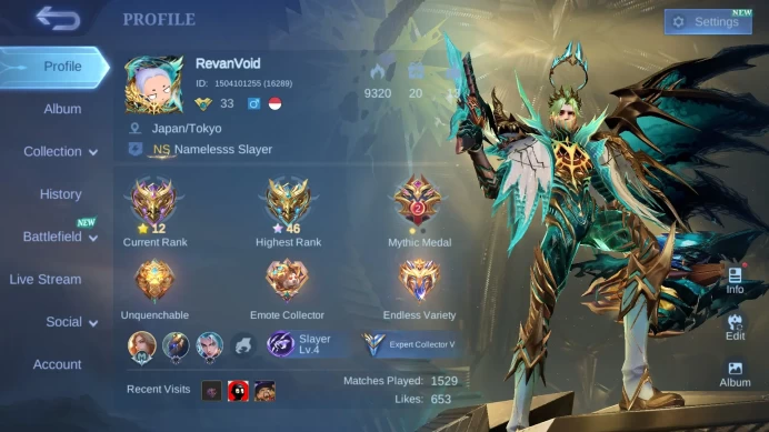Hero 75 | Skin 112 | Prime Granger | Lightborn Granger | Blazing Claude+Aldous | Dragon Tamer KImmy+Estes ML867B