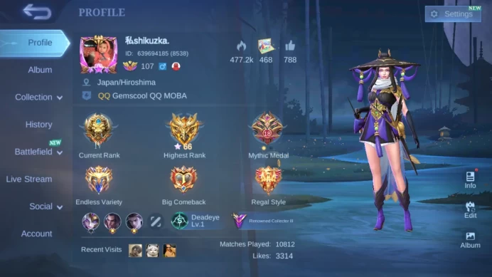 Hero 131|Skin 266 KOF Karina|Transformers Roger|Mworld Wanwan|Saint Seiya Badang|Meow Julian|Luckybox Kimmy Fanny ML877B