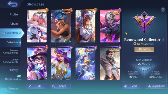 Hero 107|Skin 227|Aspirants Angela|KOF Karina|CC Benedetta|Sanrio Floryn|Luckybox Change|Create Luo Yi ML891B