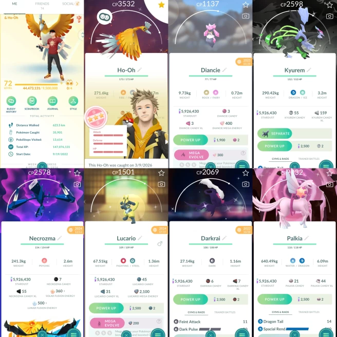 2202 Level 72 Legacy 46. Legends100 x15 Solgaleo100 Lunala100 Necrozma100