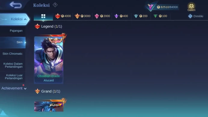 Hero 132 Skin 319 | Legend Alucard | CC YSS | Annual Angela, Haya | Luckybox Kagura | Zodiac Irithel check ss ML1448B