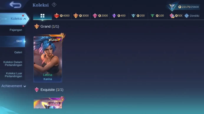 Hero 75 Skin 102 | Luckybox Irithel | KOF Karina | Lightb Harith, Tigreal | Spongebob | Dtamer Ling | Starlight Lance  ML1462B