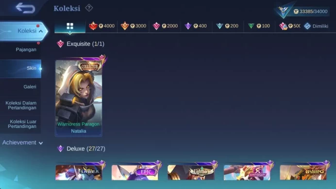 Hero 90+, Skin 150+|Lborn fanny, Rising loli, Saber jhonson, Venom dirroth, MSC claude, Summer Angela, rising Uranus ML1478B