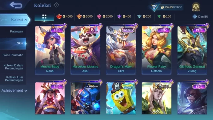 Hero 86 Skin 109 | M7 Granger | CC Nata | Dtamer Estes, Lance, Kimmy, Masha | Valentine Claude | Gaara ML1479B