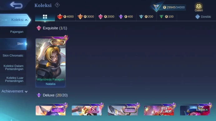 Hero 107 Skin 146 | CC Natalia | Dtamer Estes, Valir | Venom Hanabi | Create Odette | Epic Harley | Spongebob check ss ML1488B