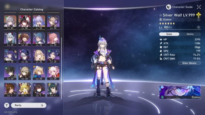 HSR107 Europe AR 70 SW999 Yao Sparkle Sparxie Phaenon Sunday E1 Bronya E1 Fu Xuan