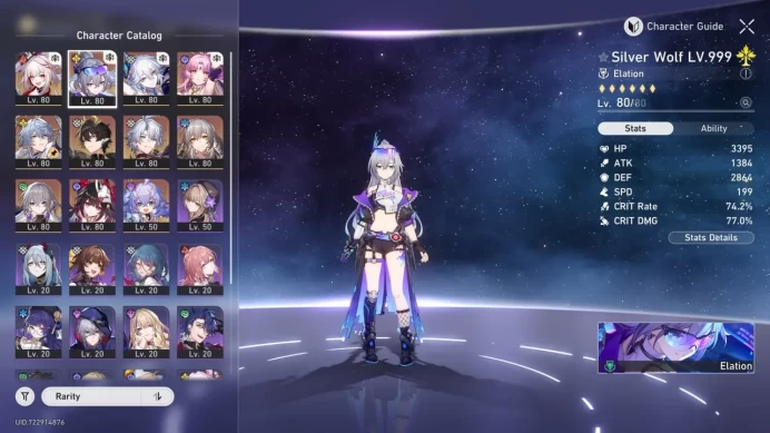 HSR107 Europe AR 70 SW999 Yao Sparkle Sparxie Phaenon Sunday E1 Bronya E1 Fu Xuan