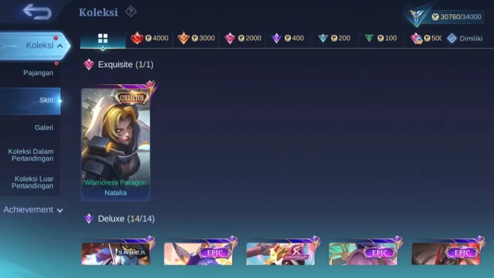 Hero 122 Skin 175 | CC Nata | Epic Roger | Dtamer Masha, Ling, Lance, Valir | Blazing Esme check ss ML1508B