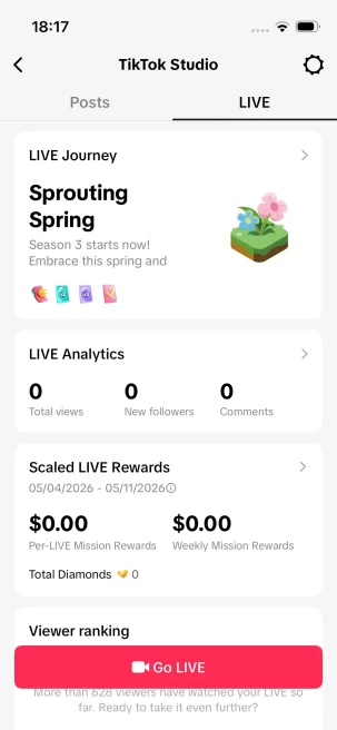 Instanly Delivery/ Monetized 18K Real Followers+340K Real Likes Account/ Creator Rewards Program Activated/ Full Access