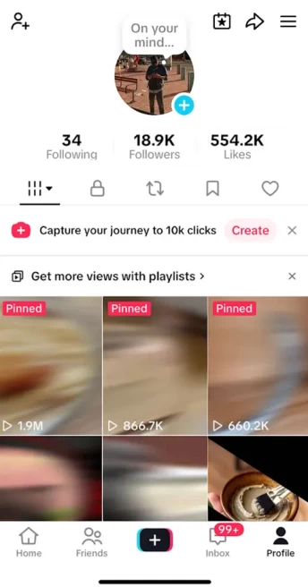 France Monetized Account/ 18K Real Followers+554K Real Likes/ Creator Rewards Program Activated/ Live Stream/ Full Access