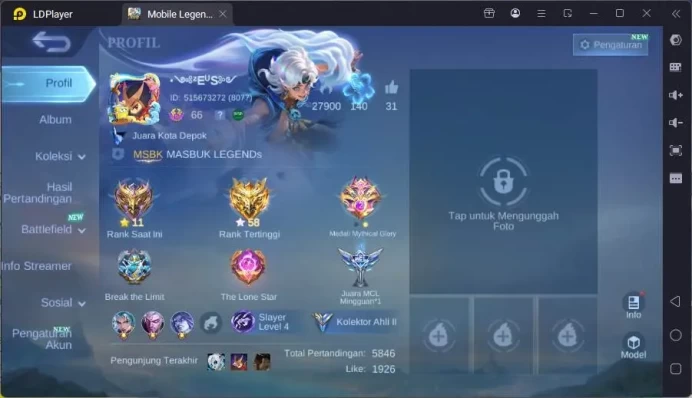 Hero 120|Skin 166|CC Natalia,Lucky Estes,Spongebob Cyc,Light Alucard,Saber Freya,Naruto Vale,etc|Check SS|ML1550B