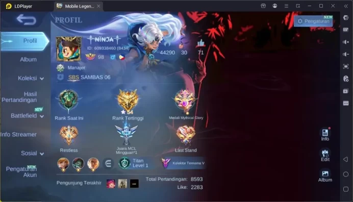 Hero 132|Skin 216|Luckybox Haya,CC Natalia,LB Fanny,DT Lance+Kimmy+Ling,Saber Johnson,Blazing Esme,etc|Check SS|ML1562B