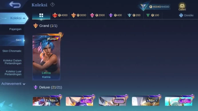 Global, collector expert, Mgranger,saber freya,blazi Aldous,Dtamer ling,christ(karina,eudora),msc claude,starli pove,ML1566B