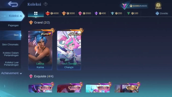 Global| Renow|skin 252,hero 132, Aspirn Change,LB(Karin,haya,oddet,Dyrroth),zdiac irith,M claud,creat kadit,Covent natan,ML1569B
