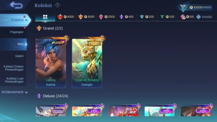 Global| exprt| skin 195,hero 132, Prime GR,Saiya badang,Dtamer Kimmy,Dtamer Ling,christ zilong,msc claud,MPL {kadit,Wan2}ML1570B