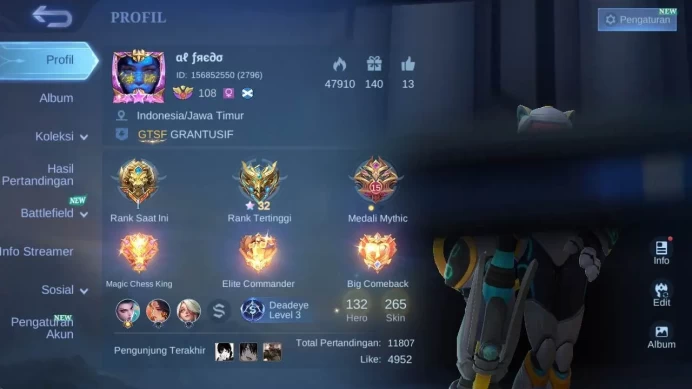 Global|renow|skin 152,hero 131 LB Kimmy,saber cyclops,lunar change,venom hanbi,summer nana,valen Laila,Venom GS ML1576B