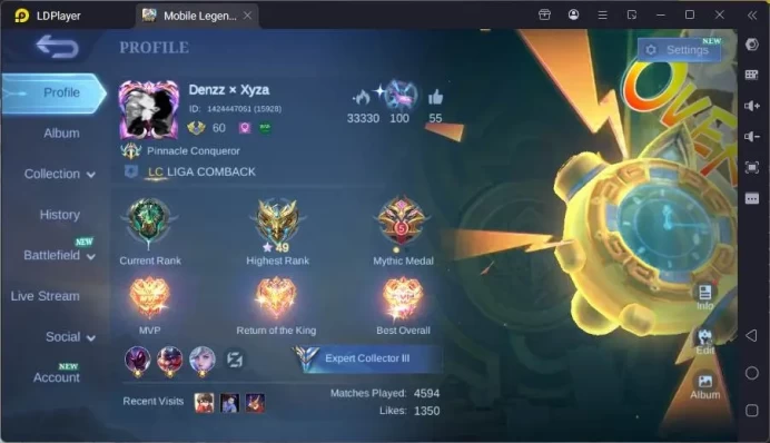 GLOBAL|Hero 103|Skin 140|CC Natalia,Fanny P.Ace+Valentine,Venom Dyrroth,Mystic Lesley+silvana,etc|Expert CC|Check SS|ML1598B