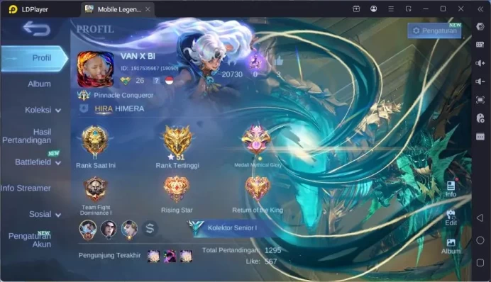 GLOBAL|Hero 49|Skin 85|Prime Granger,Create Odette,Pace Fanny,SpongeB Cyclops,Mystic Lesley,etc|Seasoned CC|Check SS|ML1604B