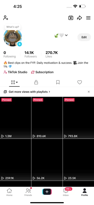 [France] Monetized Creator Rewards Program Account | 14K Authentic Followers & 270K Likes | Verified Screenshots + Account in Good Standing
