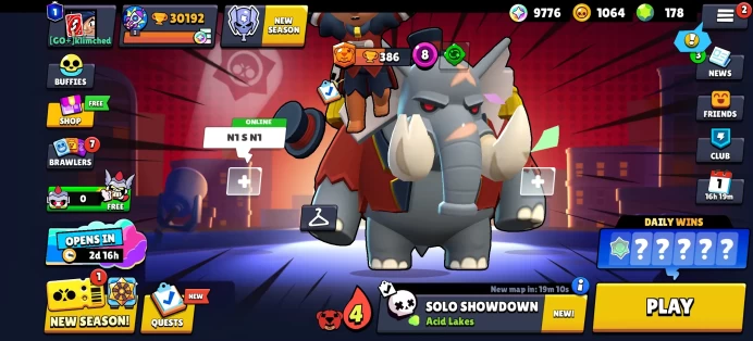 [Code A8] Level 133 / 30k Trophy+ 164 Skins / Very Cheap