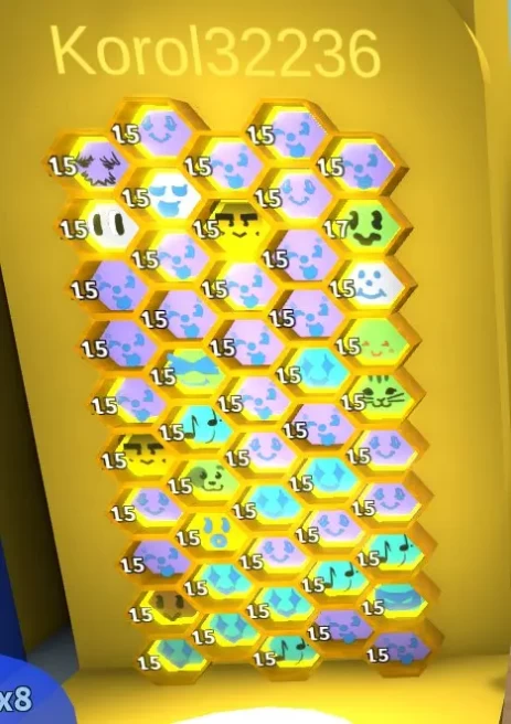 ROBLOX1210//ACCOUNT WITH 50 BEES | Diamond Mask | Petal Stick |  Petal Belt | SSA 2/5 |  15 Hive