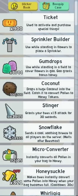 ROBLOX1210//ACCOUNT WITH 50 BEES | Diamond Mask | Petal Stick |  Petal Belt | SSA 2/5 |  15 Hive