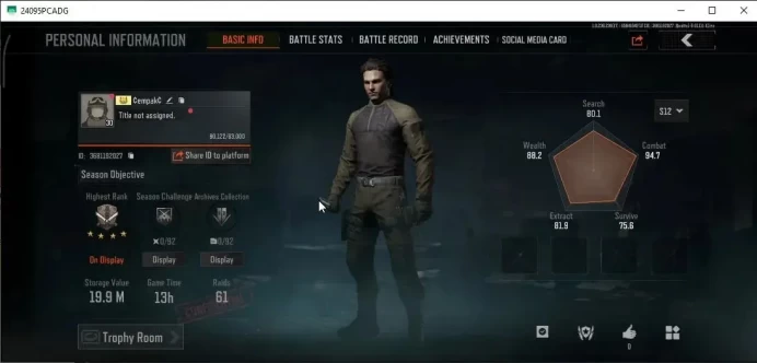 MOBILE Lv30|SV 19,9M|CV 14M|Forest MP5,Abomi. Vector 9,Speed SQB M110,GM AK-12,ET Mosin,ET USAS-12,Etc|CN ON|Infinite(AB3074)