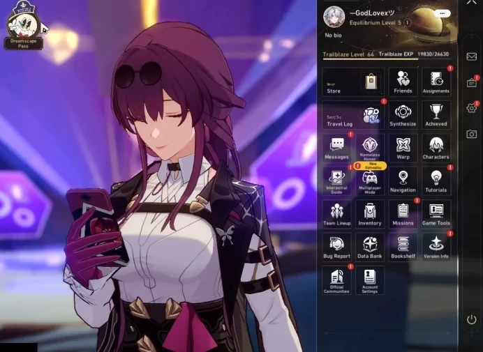 ASIA|TL 64|1,6K SJ|11 Limited|[Castorice,Phainon,Kafka E1]+Sign,Hysilens,Acheron,Robin,Yunli,Etc|Take Mail|Check SS(HSR6601)