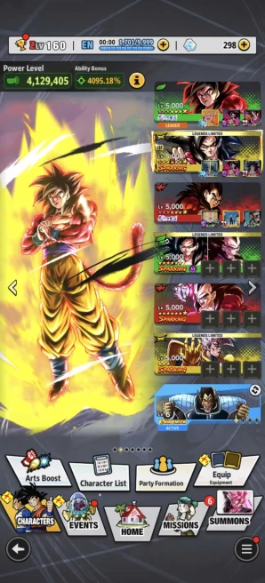 B141-IOS+Android-4 UL(SS4 Goku 10 Red Star+SS4 Vegeta 10 Red Star)+Team GT+Equipment+SS4 Goku Zenkai+SS4 Gogeta+SS4 Goku and Vegeta