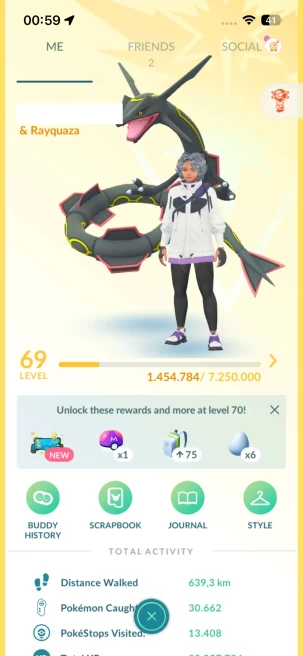 Level 69, 1 Legendary IV100, 89 Shiny, 103 Legendary, 11 IV 100, 9 Shiny Legendary, 26 Shadow Legendary