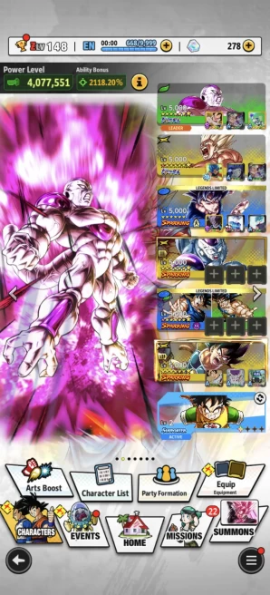 B142-IOS+Android-4 UL(SS Goku+Super Vegito+Frieza Power)+13 Legends Limited+Equipment+Goku and Bardock Red Star+Goku Uis