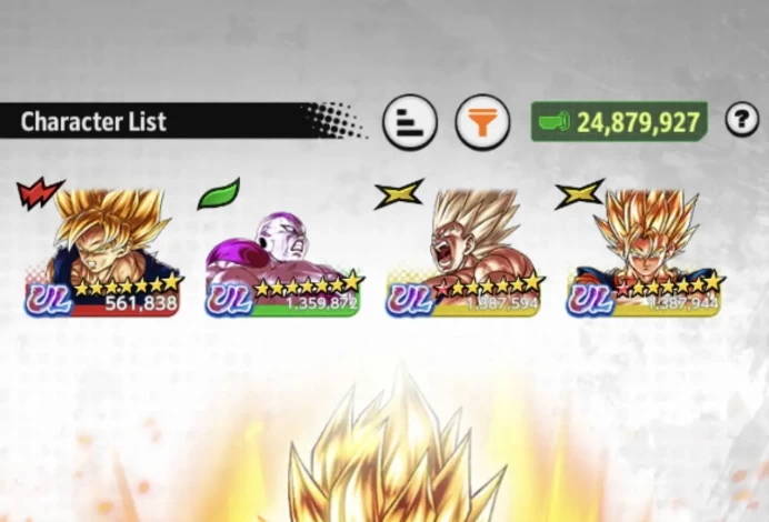 B142-IOS+Android-4 UL(SS Goku+Super Vegito+Frieza Power)+13 Legends Limited+Equipment+Goku and Bardock Red Star+Goku Uis