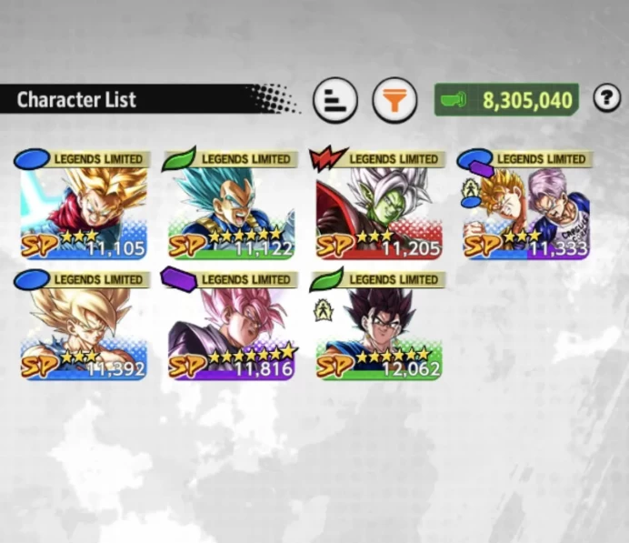 B148-IOS+Android-Team Future-UL(Zamasu+Rose)+Equipment+ LF Zamasu Red+Rose+Trunks and Gohan