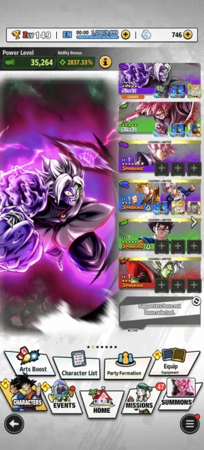 B148-IOS+Android-Team Future-UL(Zamasu+Rose)+Equipment+ LF Zamasu Red+Rose+Trunks and Gohan