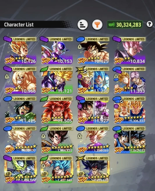 D155-IOS+Android-3 UL(SS Namek Goku Full Red Star+SS4 Goku Red Star)+19 Legends Limited+SS2 Gohan+Bardock Zenkai+Vegeta Saga+Goku and Bardock