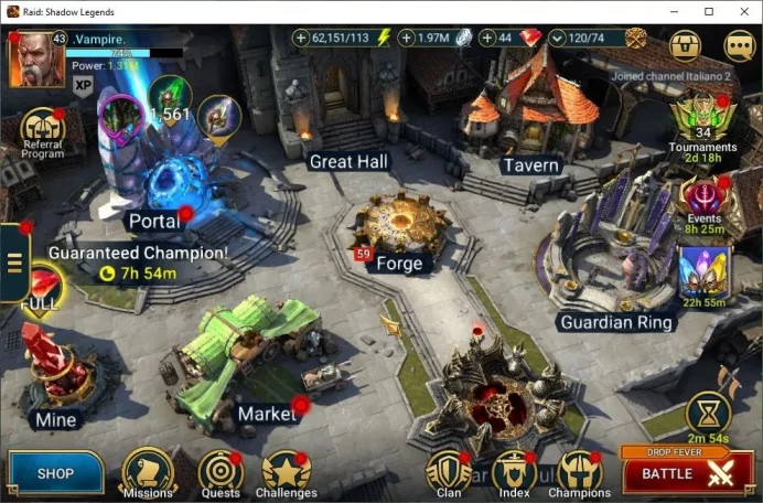 Lv43 1,3M Power|2 Mythic(Ash'nar,Androc)|25 Legend(Duchess,MaShalled,Vlad,Ninja,Xenomorph,Ezio,Etc)|62K Energy|Plarium(RSL1456)