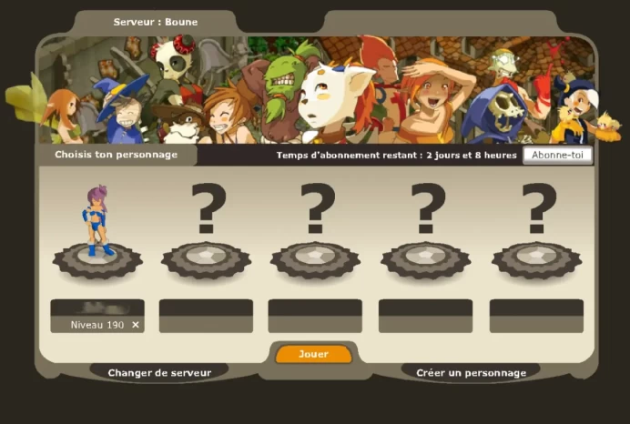 Boune>[ Sadida LVL 190 ]  Never Verified Account (Auto Delivery)