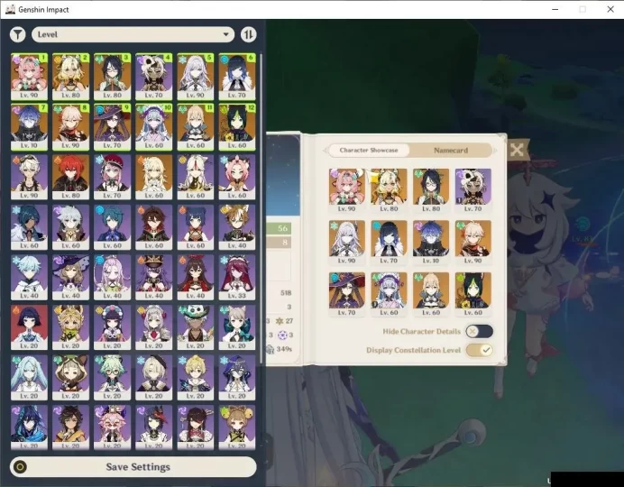 ASIA|AR 56|7 Limited+1(*5Weapon)|Skirk,Flins,Yelan,Kazuha,Xilonen,Varesa|Mc Female|Low Explore Map|TakeMail|Check(GI6170)