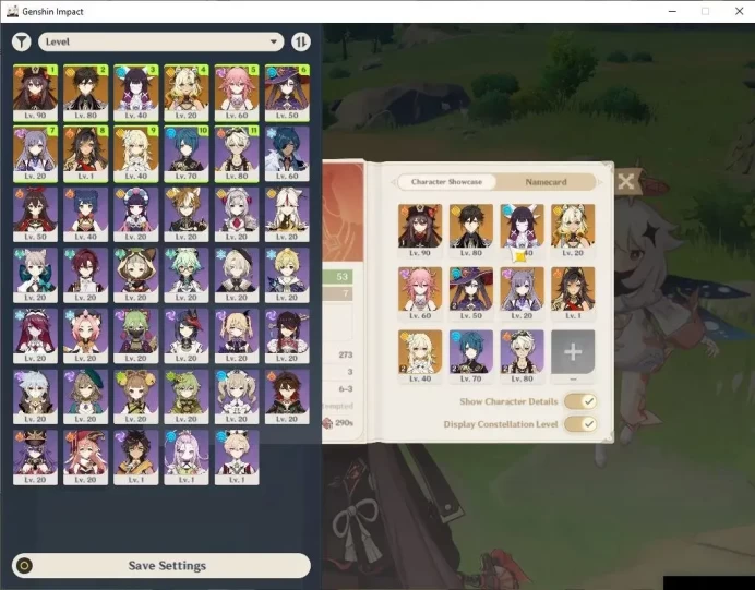 ASIA|AR 53|5 Limited+3(*5Weapon)|HutaoC1+Sign,Columbina,Xilonen,YaeMiko,Zhongli|Mc Female|TakeMail|Low Explore Map|Check(GI6166)