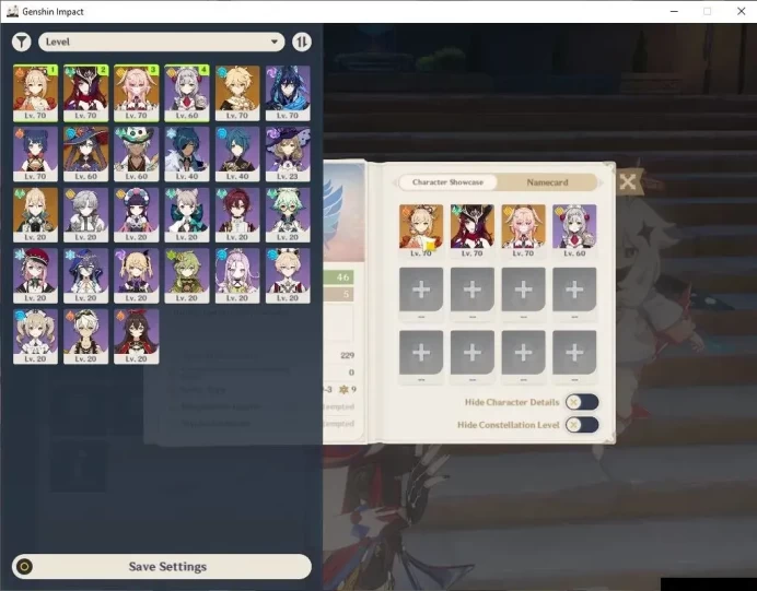 ASIA|AR 46|3 Limited+21(*4Character)|Linnea,Chasca,Yoimiya|Mc Male|TakeMail|Low Explore Map|Check(GI6164)