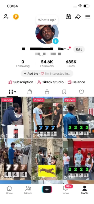Highly Recommended/54K Real Followers+680K Real Likes/ Tiktok Shop For Creator/ Live Stream/ Full Access