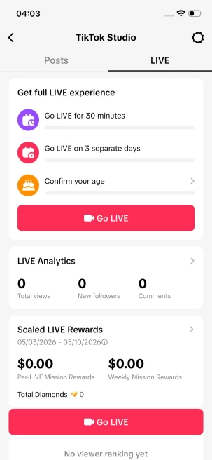Highly Recommended/25K Real Followers+340K Real Likes/ Tiktok Shop For Creator/ Live Stream/ Full Access